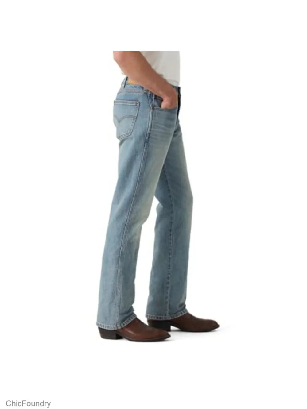 Men's 537 Western Bootcut Jeans Regular Fit Cotton Blend Stretch